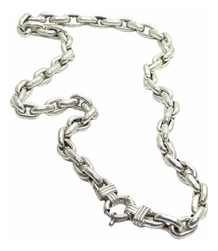 Imagen 3 de 8 de Collar Force Gruesa Cuadrado,con Marinero En Plata 925.