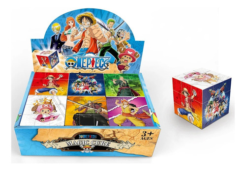 Cubo Rubik 3x3 One Piece Anime Luffy Destreza Juego Nami