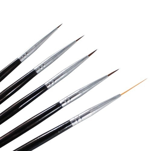 Winstonia 5 Pcs Nail Art Set Set Liner Striping Brushes Para