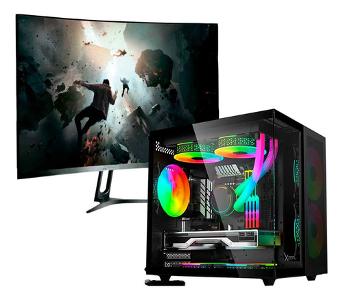 Pc Gamer Monitor 23.8 Ryzen 7 5700g Ram 32gb Ssd 1tb C/wifi