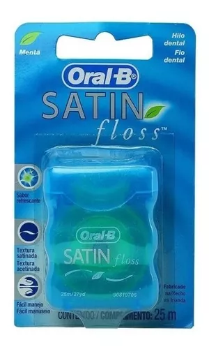 Hilo Dental Oral-b Satin Floss Sabor Menta 2/50m Americano