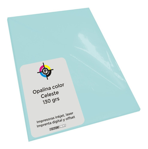 Opalina Color 130 Grs A4 Impresoras Tinta Y Laser 100 Hojas