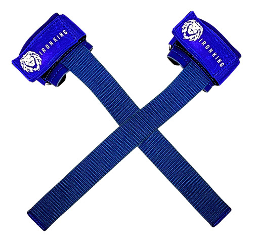 Straps Con Muñequera Y Tira De Levantamiento Para Gym Azul