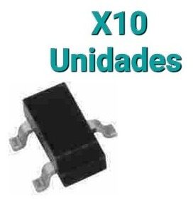 Transistor Mmbt2907a 2n2907a , Sot-23 Pnp Smd (10 Unidades) 