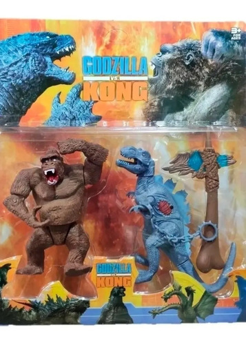 Muñecos Godzilla Vs King Kong  Articulados X2 M