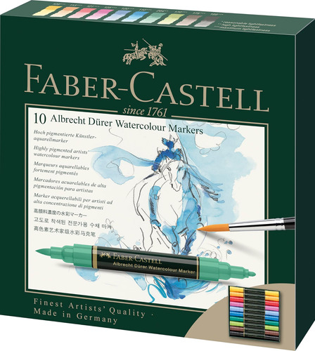 Marcadores De Acuarela Faber-castell Albrecht Durer - 10 Col