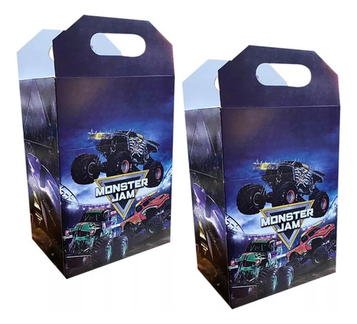 Monster Jam 50 Cajas Dulceras Bolo Aguinaldo Recuerdo 