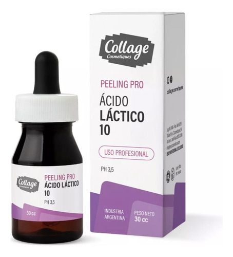 Serum Peeling Pro Ácido Láctico 10 Collage Cosmetiques Momento De Aplicación Día/noche Tipo De Piel Todo Tipo De Piel