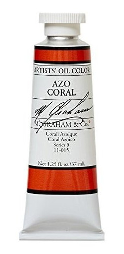 Art Paint - M. Graham & Co. Pintura Al Óleo, Azo Coral