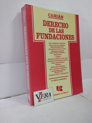 Derecho De Las Fundaciones - Cahian