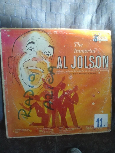 Vinilo Lp The Immortal Al Jolson