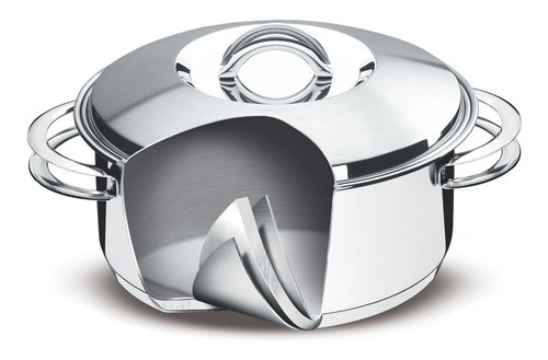 Cacerola C/ Asas Tramontina Triple Fondo 24cm 4.7lts A. Inox