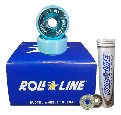 2 Ruedas Roll Line Giotto ( 47d, 49d Y 53d) Patín Rulemanes