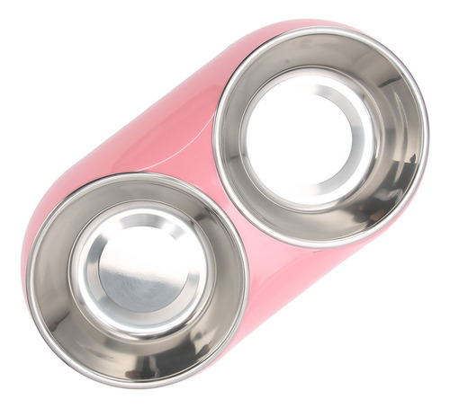 Comederos Dobles De Acero Inoxidable, Cuencos Antideslizante