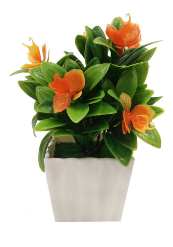 Planta Artificial Flor Con Maceta Colores M10 - Sheshu Home