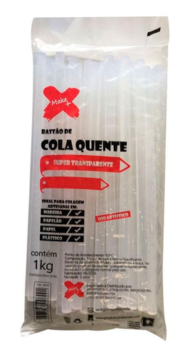 Refil Cola Quente Fina 01 Kg Make+ 9355