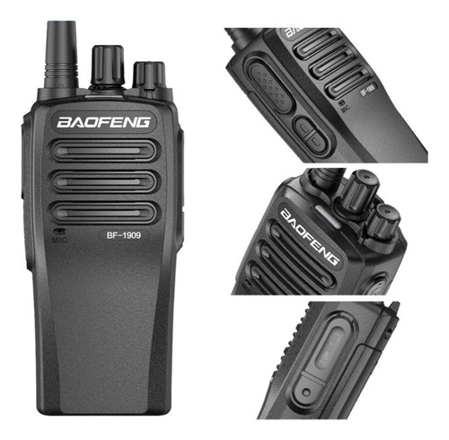 Imagen 4 de 5 de Radio Baofeng Bf-1909 Uhf 400/470 Mhz Cargador Usb
