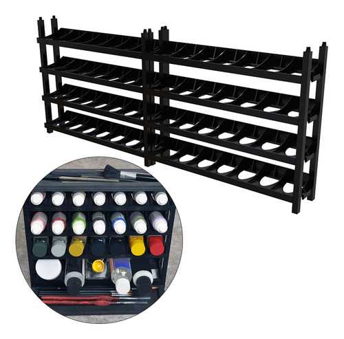 Estante De Pintura Modular Para Aerógrafo, 5 Capas