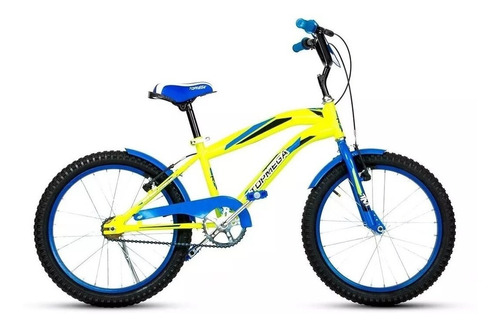 Bicicleta Para Nene -crossboy Top Mega Rodado 20 Amarilla Mc