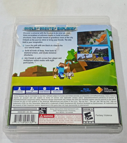 Minecraft Playstation Edition Ps3 ( Juego Físico ) (Usado)