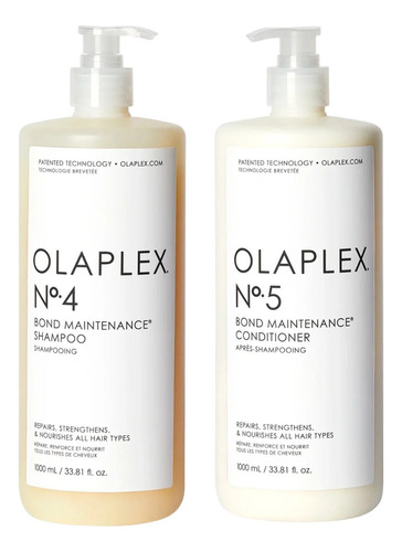  Olaplex No.4 Y No.5 1000 Ml Shampoo Y Acondicionador