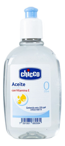 Aceite Con Vitamina E Para Niños Chicco X 220 Ml