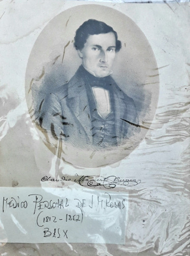 Grabado Claudio Cuenca 2812 1842 Médico Juan Manuel De Rosas