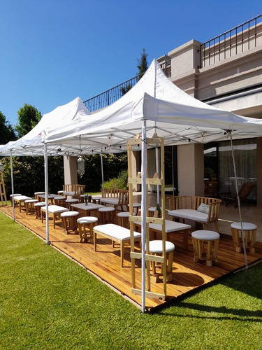Alquiler De Livings, Puff, Gazebos, Piso Deck Para Eventos