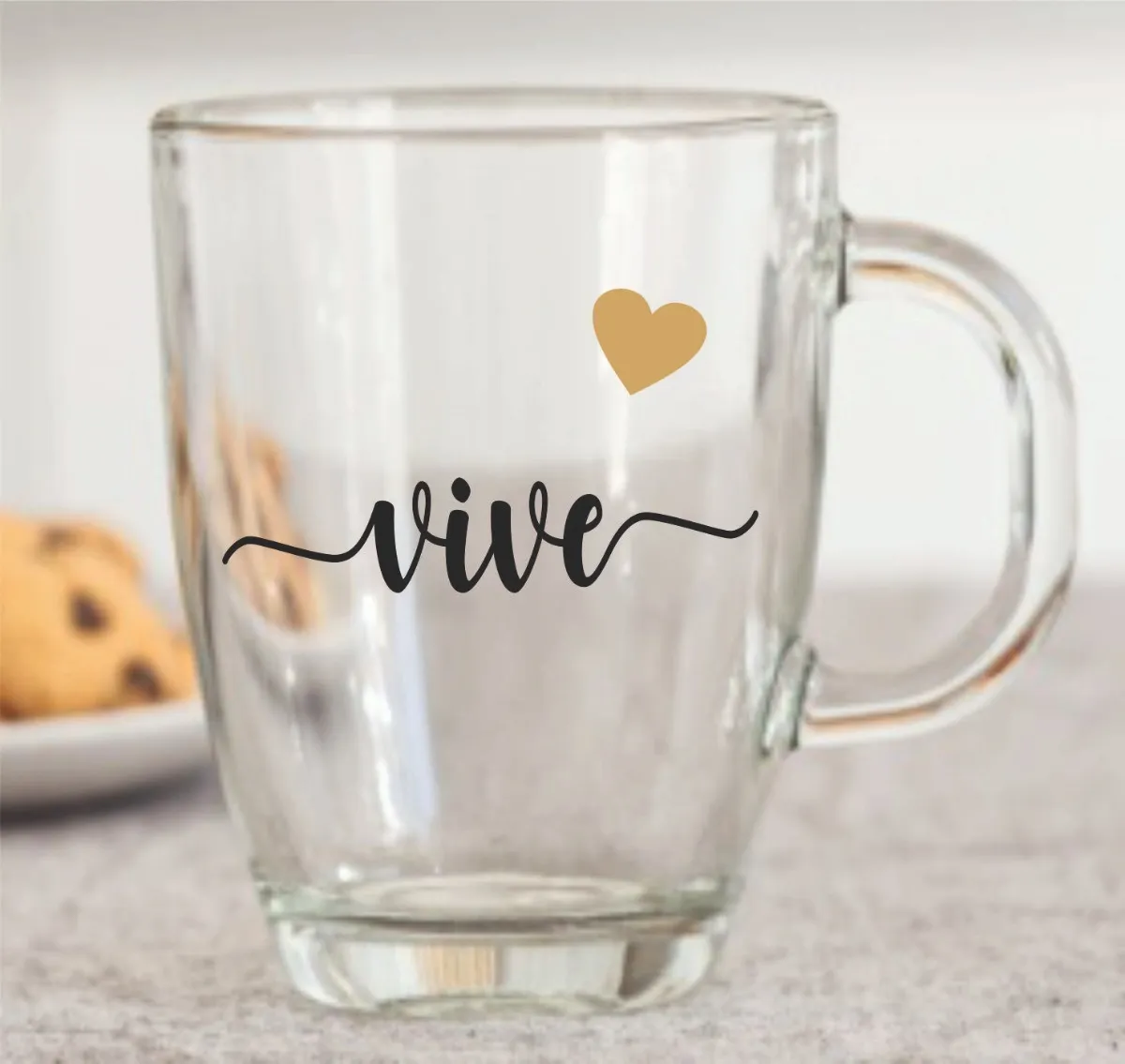 Souvenirs 10 Tazas De Vidrio Desayunos Frases Varias