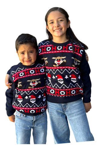 Ugly Sweater / Sueter Navideño Niñ@ Con Diseño Navideño