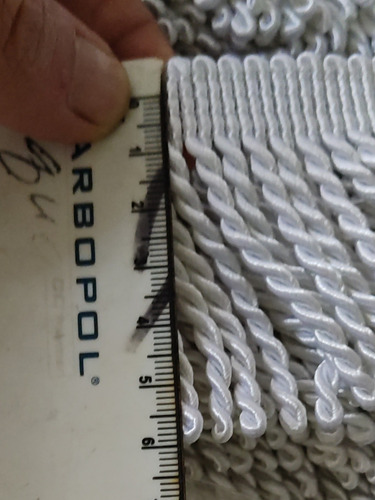 Imagen 3 de 3 de Rollo De Fleco De Seda Entorchado 5mm, Rollo De 25 Metros