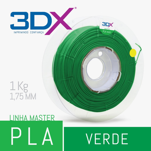 Imagem 2 de 3 de Filamento Pla 1,75 Mm | 1kg | Verde