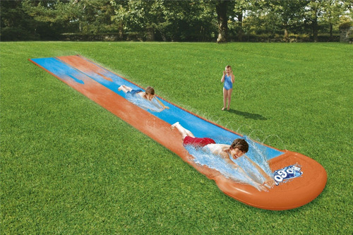 Imagen 8 de 10 de Pista Deslizador Doble H2o Go Bestway 52208 Inflable Edu