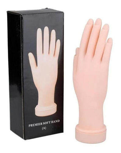 Mão Treino Manicure Unha Acrigel Porcelana Fibra Uv Led