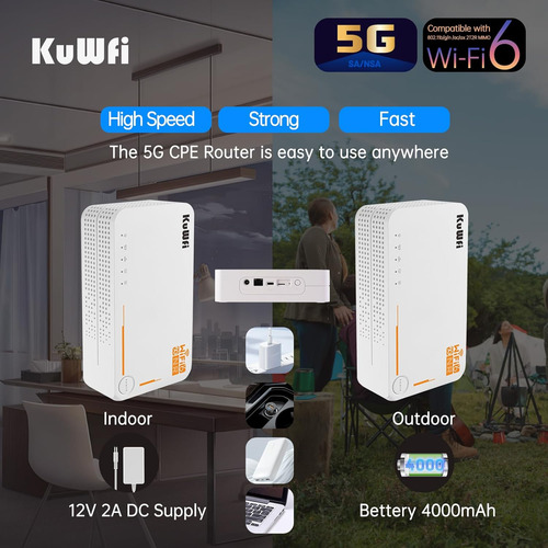 Kuwfi Router 5g Con Ranura Para Tarjeta Sim Desbloqueada