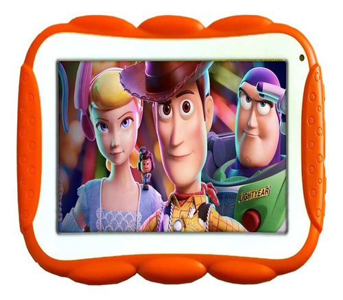 Tablet Niños Kids Pantalla Ultra Resistente A Golpes Hd 3g Color Naranja