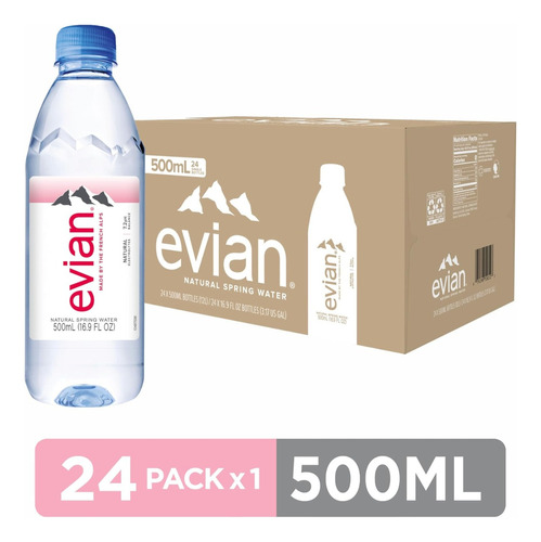 Agua Evian Plástico 24 X 330ml