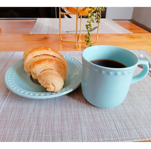 Taza Y Plato Turquesa Sta Anita Mauve 4 Personas 8 Piezas Env o