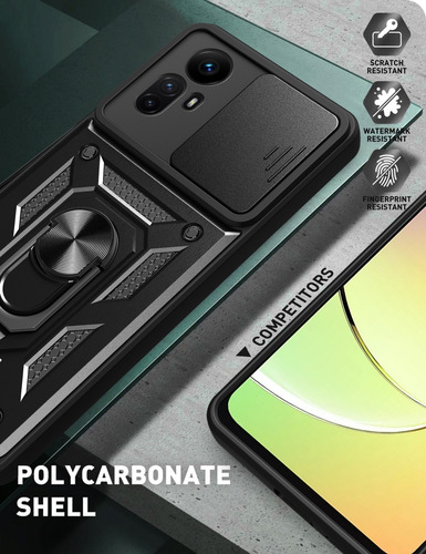 Funda Case Carcasa Uso Rudo Protector Para Xiaomi Redmi Poco Negro Redmi Note12s 4g