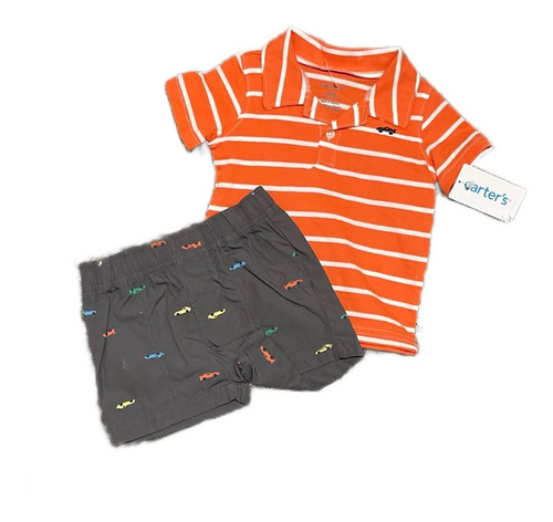 Conjunto Para Bebé Carter´s Para Niño Short Y Camisa