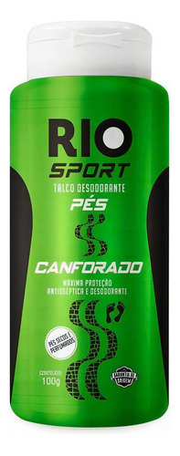 Talco Desodorante Para Os Pés Rio Sport Canforado 100g