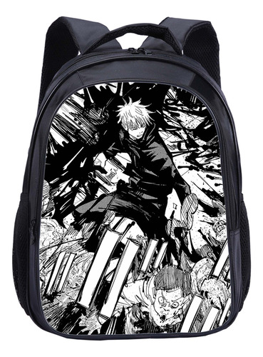 Mochila Escolar Spell Back To War Jujutsu Kaisen, 16 Pulgada