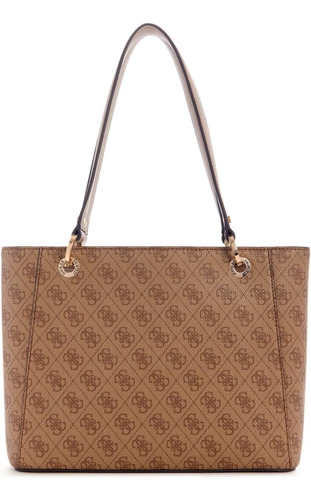 Guess Bolso Tote Noelle Pequeño Noel, Logotipo Latte