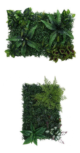 2pcs Jardín Artificial Lawn Garden Rolls Pared Paisaje