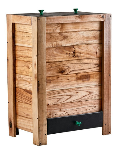 Imagen 1 de 9 de Compostera Tarpuy Jatum 135 L Madera Familiar Redcompostaje