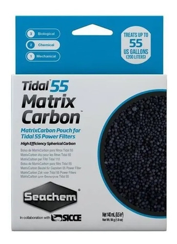 Seachem Tidal Matrix Carbón 55 -en Bolsa Portante Con Cierre