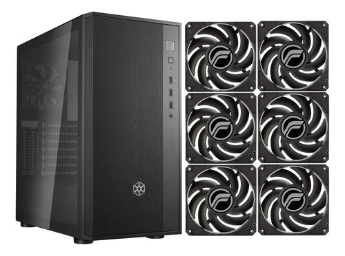 Gabinete Silverstone Fara R1 V2 Extreme 6 Coolers 120mm Pwm