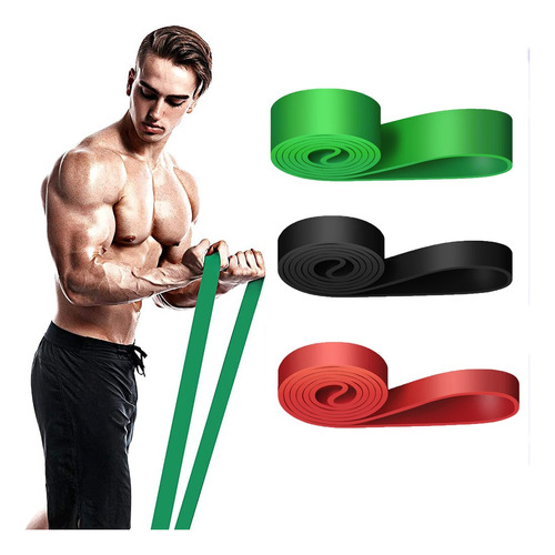 Kit Bandas Elásticas De Resistencia Pull Up Crossfit Gym 3pk