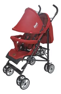 Carriola De Bastón Para Bebé D Bebé Aerostar Reclinable Color Rojo