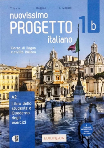 Nuovissimo Progetto Italiano 1b (livello A2) Libro+ Audio Qr